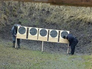 Selfmade rack of targets